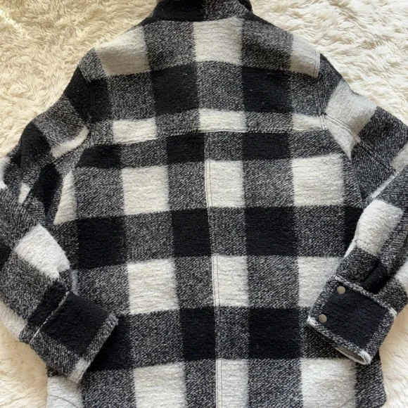 H&M Plaid Black and White Jacket - Picture 14 of 15